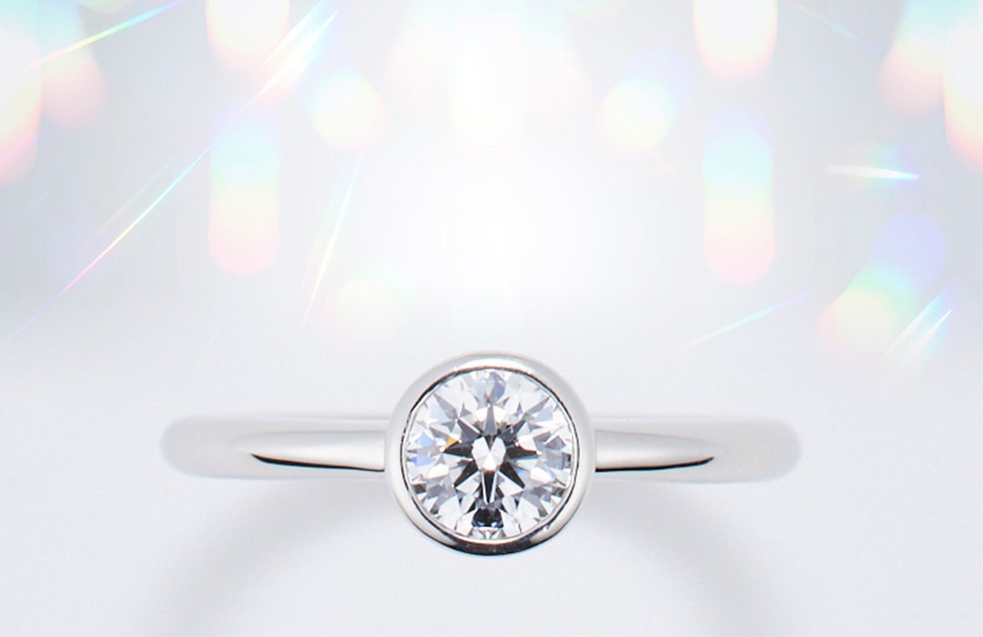 O.E.Zダイヤモンドのオーダーメイド婚約指輪です