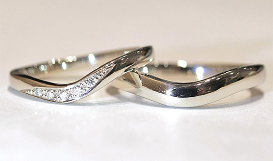 結婚指輪V字ラインの人気ランキング