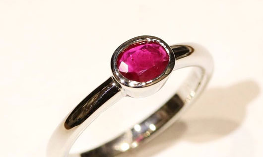 ルビーの指輪ジュエリーリフォーム