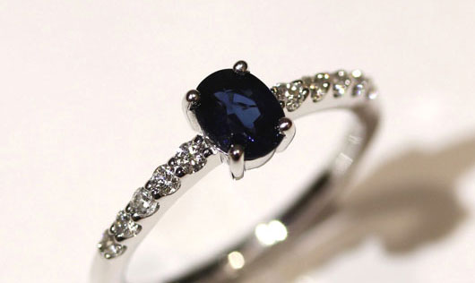 サファイヤの指輪ジュエリーリフォーム