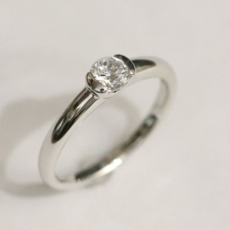 婚約指輪ジュエリーリフォームｒｆｑ4281ｃｔ030ｐｔ斜め