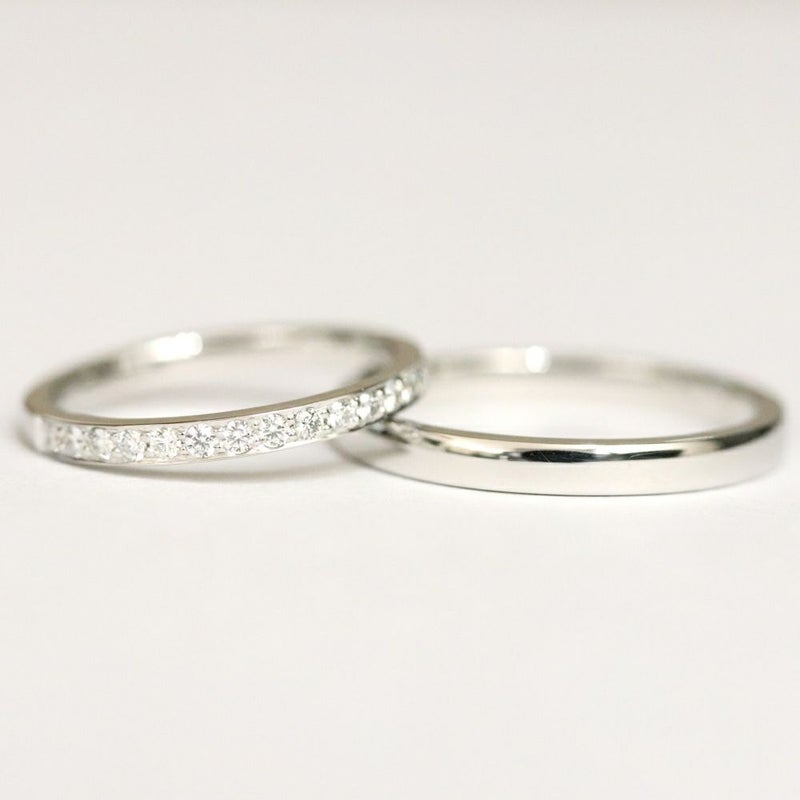 結婚指輪ハーフエタニティ結婚指輪ハーフエタニティｍｒｓ036ｐｔｍｒｓ035ｐｔペア