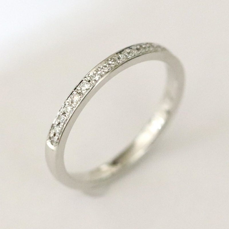 結婚指輪ハーフエタニティｍｒｓ034ｐｔｍｒｓ055ｐｔレディス斜め