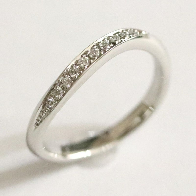 結婚指輪S字(ウェ－ブ)ラインｍｒｓ057ｐｔｓ056ｐｔレディス斜め