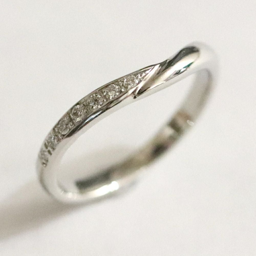 結婚指輪V字ラインｍｒｓ019ｐｔｓ018ｐｔレディス斜め