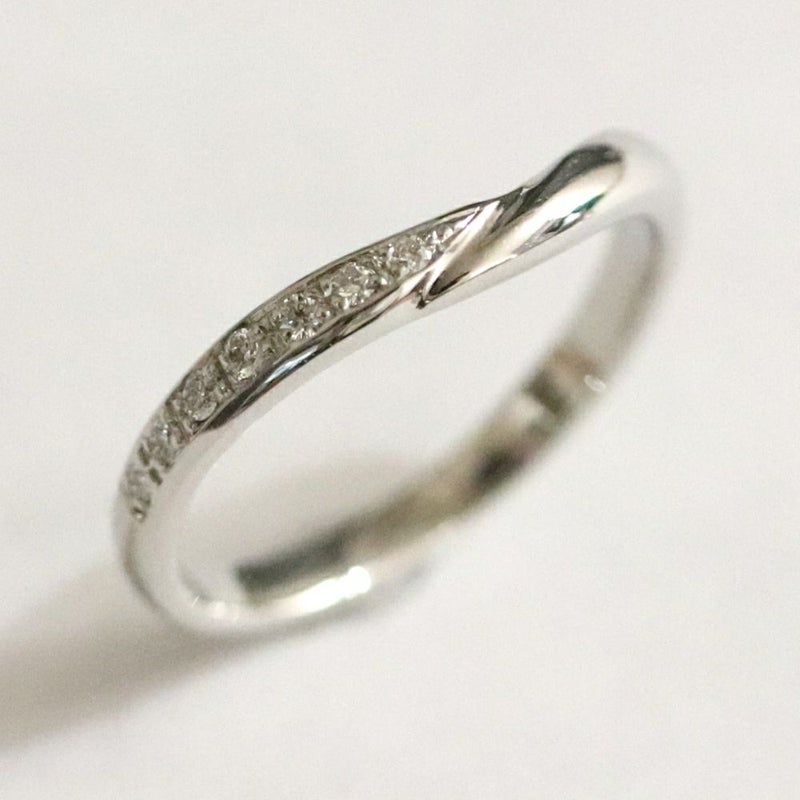 結婚指輪V字ラインｍｒｓ019ｐｔｓ018ｐｔレディス斜め